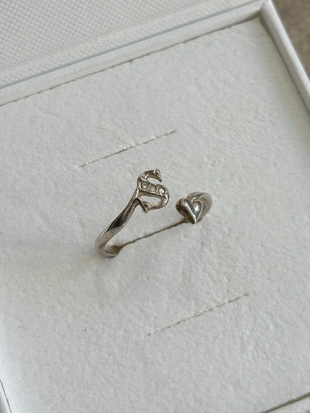 Sterling silver adjustable ring
